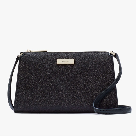 Kate Spade LIMITED EDITION Kenzie Glitter Mini Crossbody — Black — NWT! - Picture 1 of 7